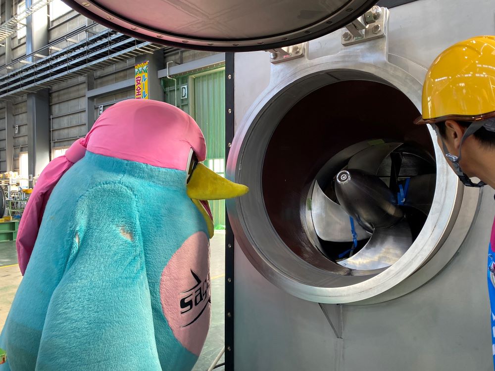 サガン鳥栖ウィントスくん来社！［株式会社ミゾタ］